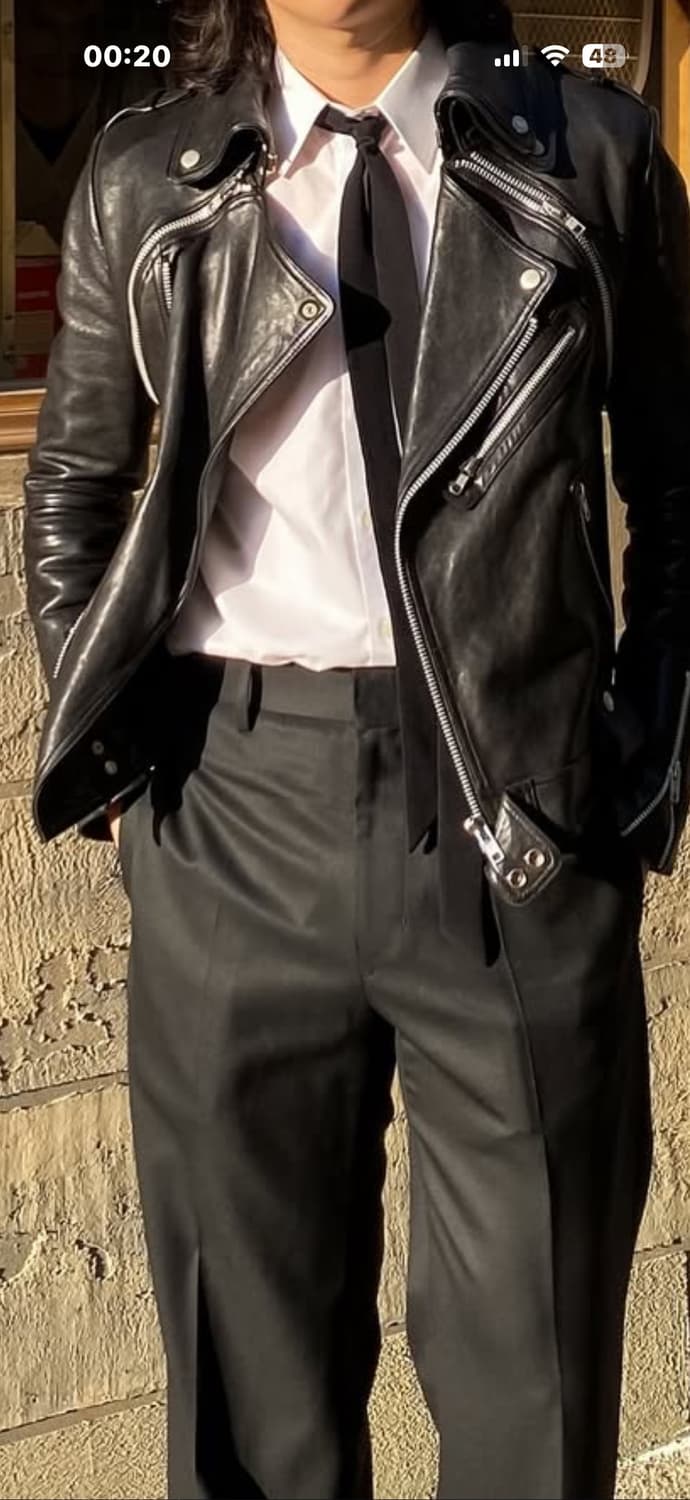 효지 양가죽자켓 상품이미지6