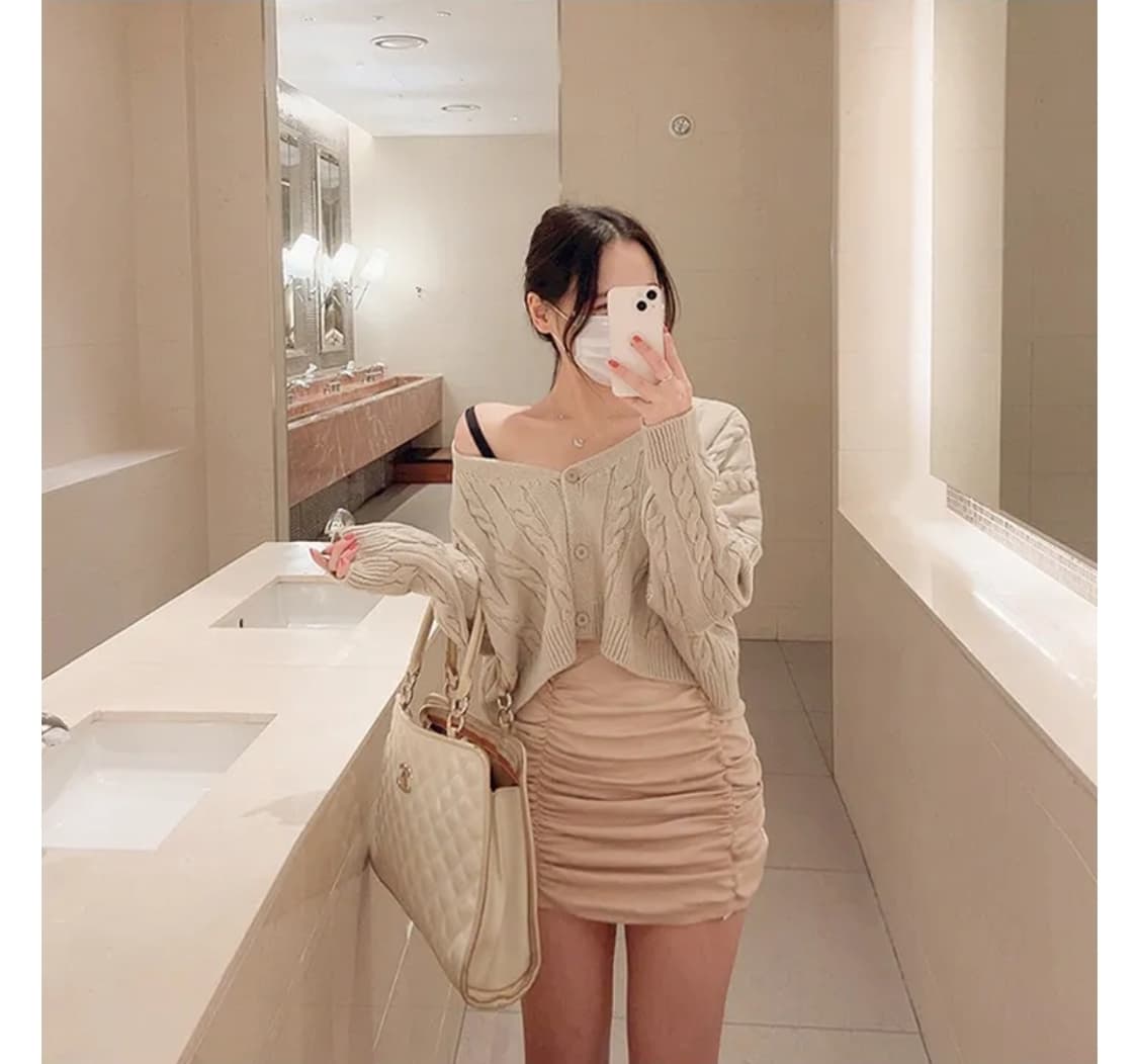 빅사이즈 밴딩셔링미니스커트 상품이미지3