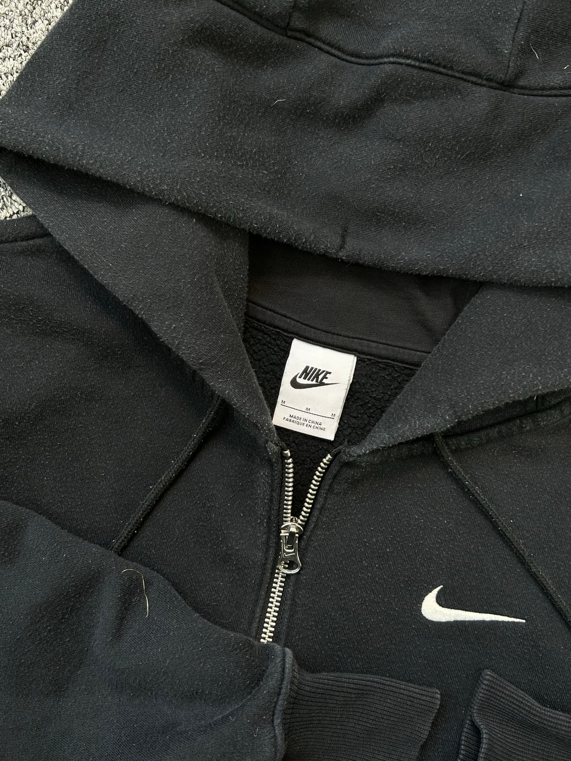 나이키 스우시 블랙 후드집업 M 상품이미지5