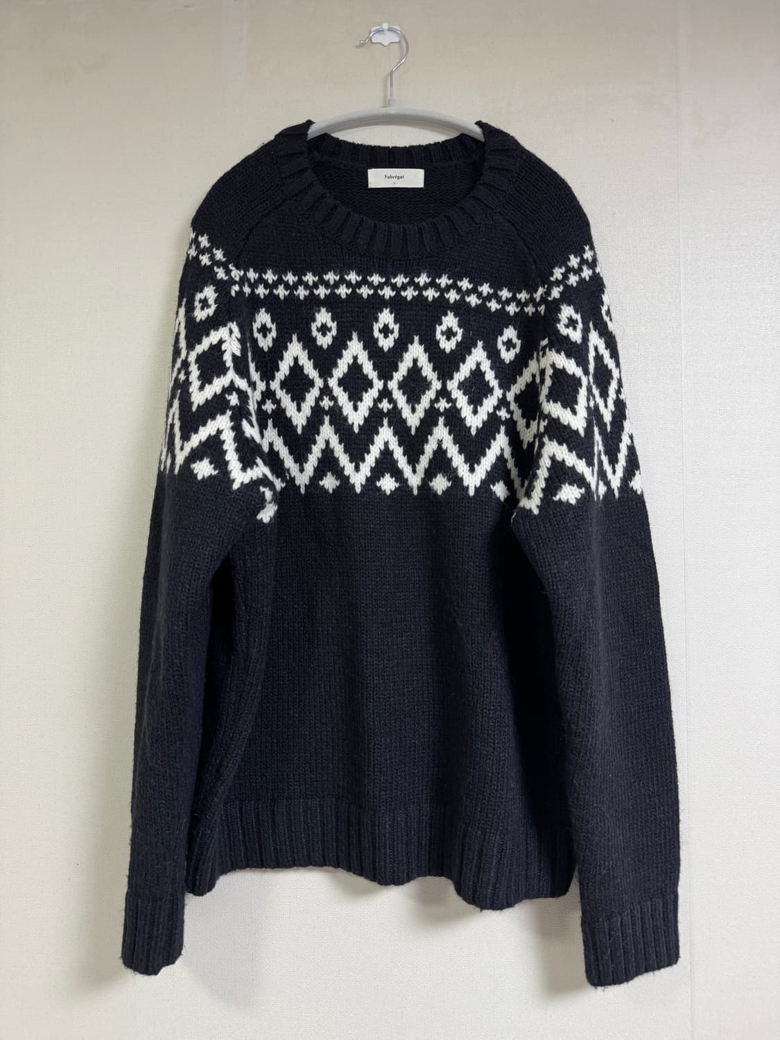 파브레가 울 노르딕 니트 - 네이비 3사이즈 상품이미지5