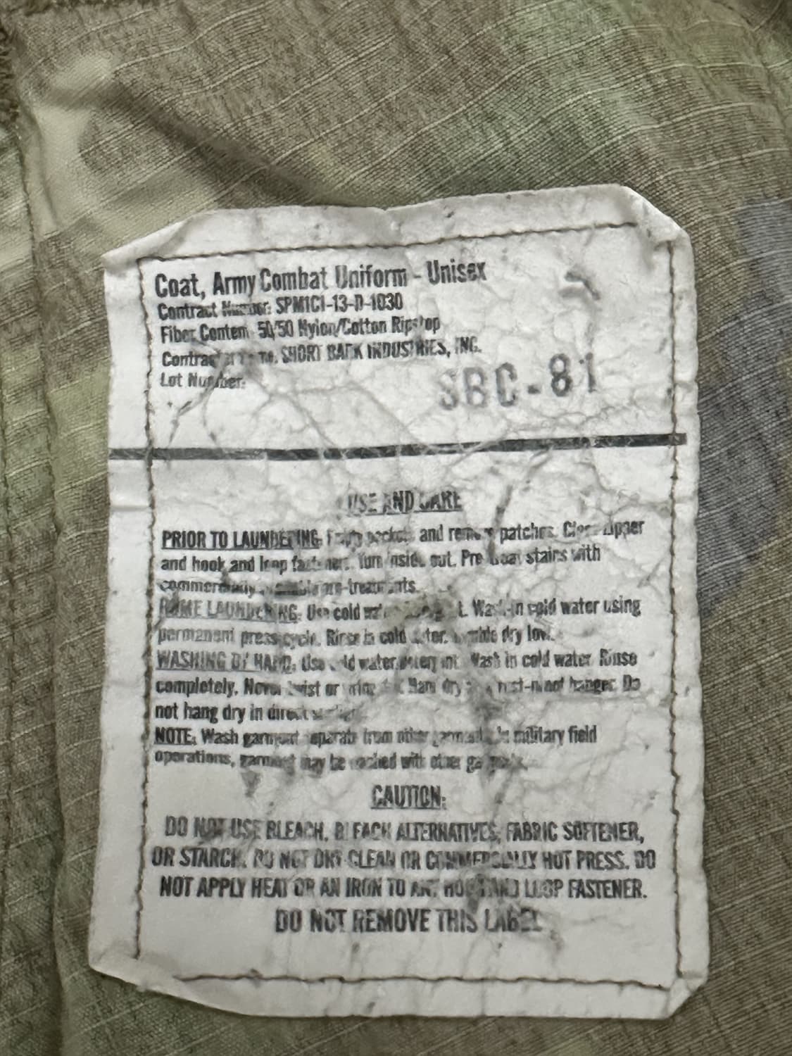 미군 OCP 멀티캠 전투복 상의 (S/L) (M) 상품이미지6