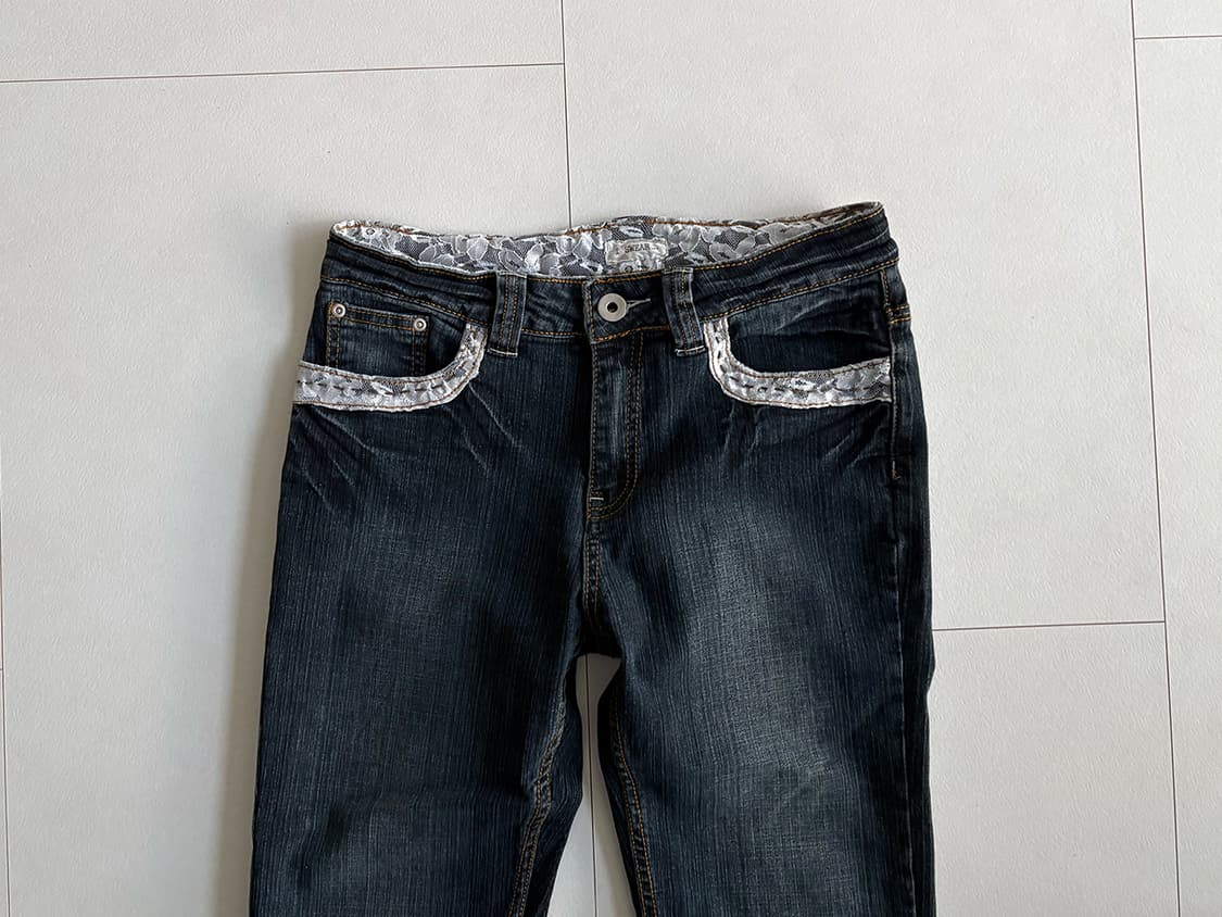 lace pocket jeans 상품이미지2