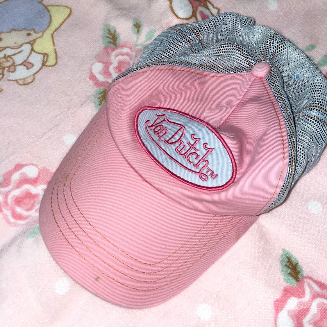 Von Dutch 본더치 핑크 메쉬캡 모자 상품이미지2