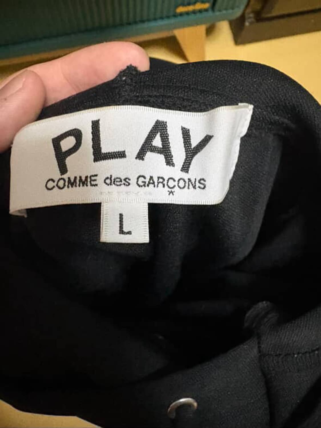 꼼데가르송 블랙 후드티 AX-T174 상품이미지2