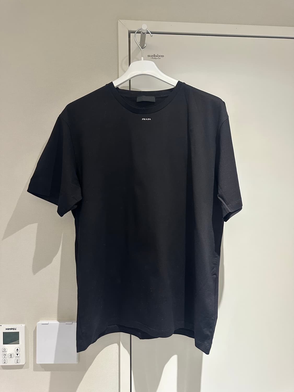 프라다 스트레치 미니 로고 반팔티셔츠 상품이미지1