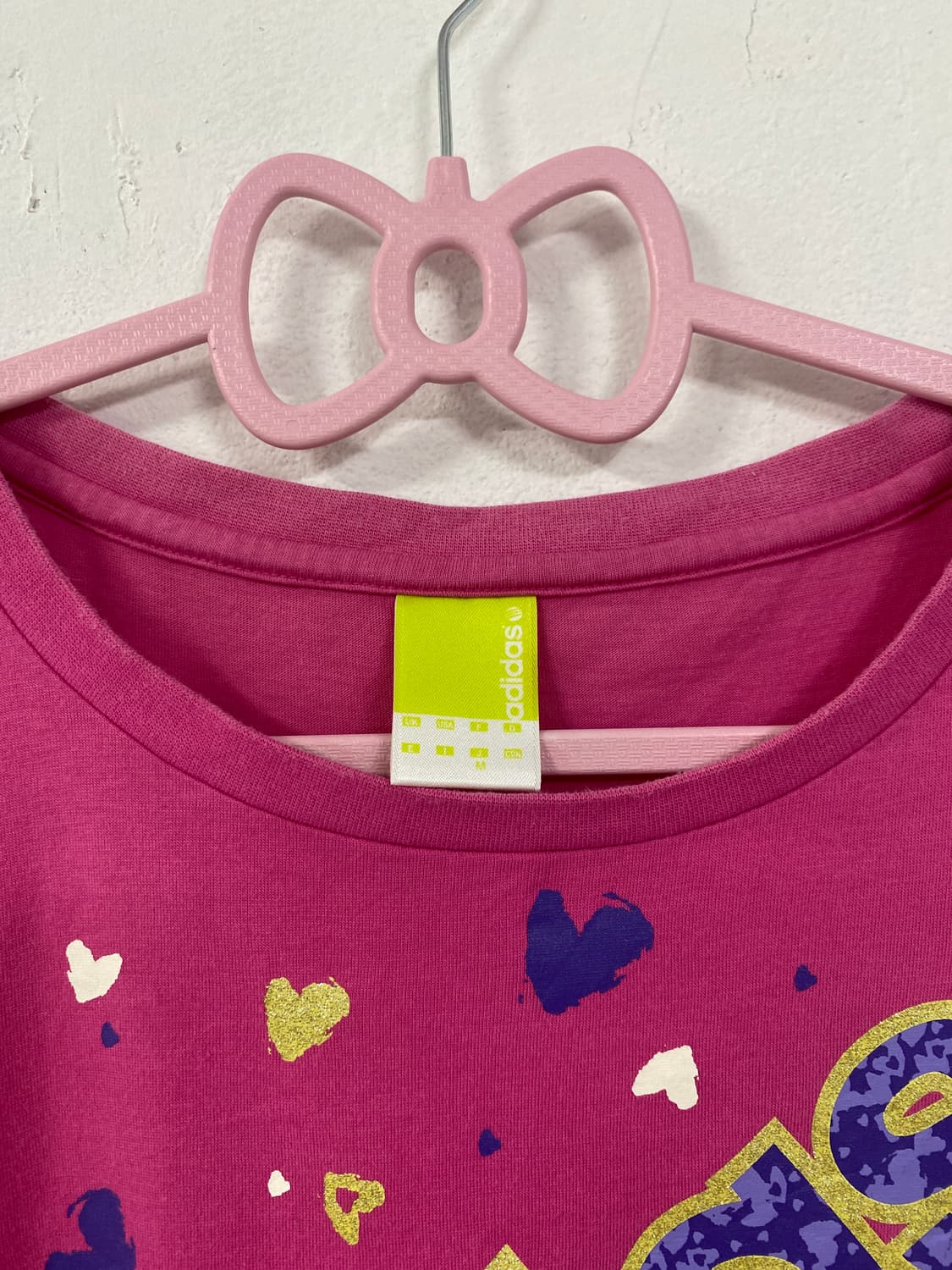 ADIDAS PINK HEART LOGO T-SHIRT 상품이미지4