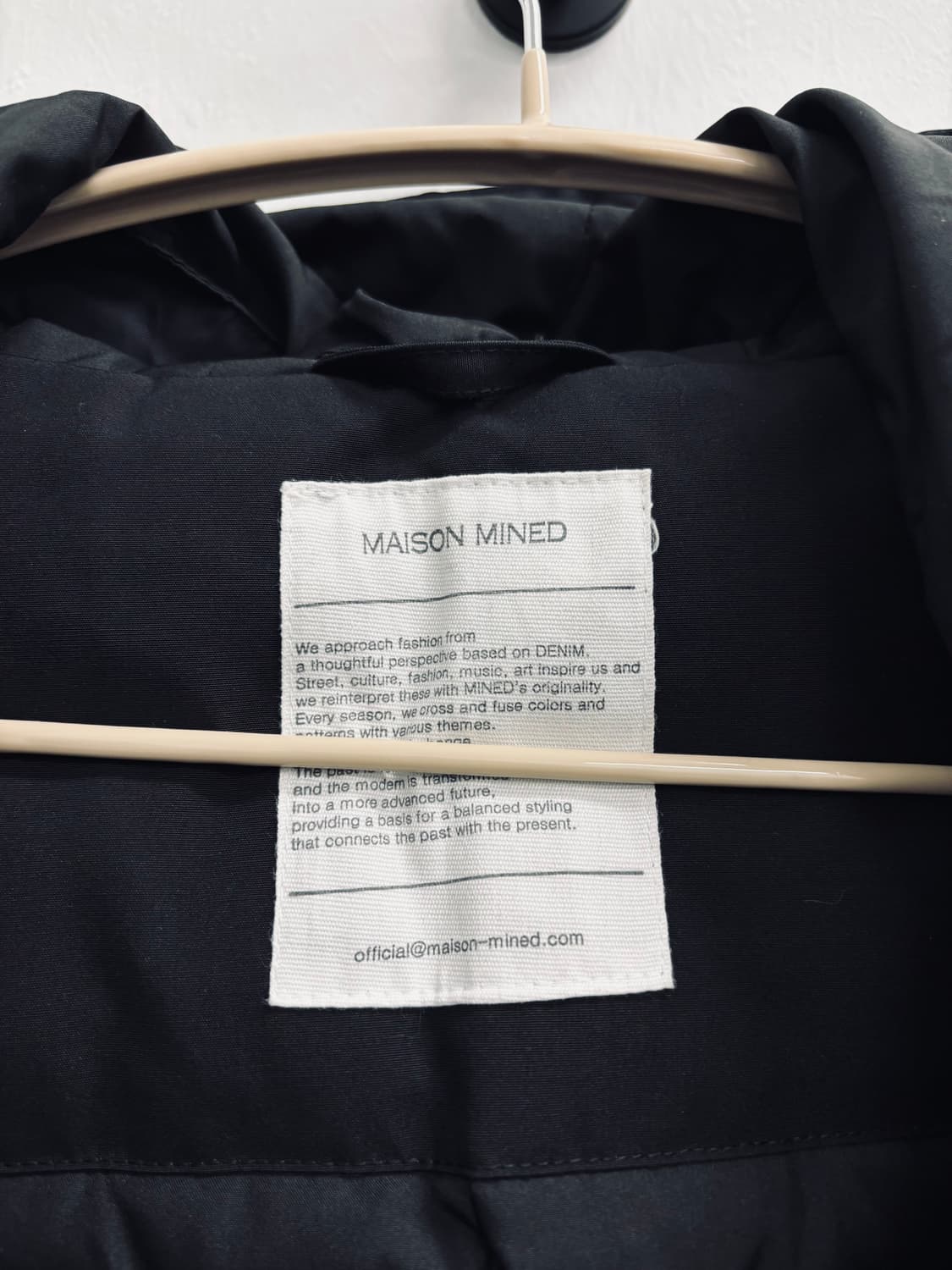 메종미네드 MAISON MINED 구스다운 롱 패딩 코트 상품이미지5