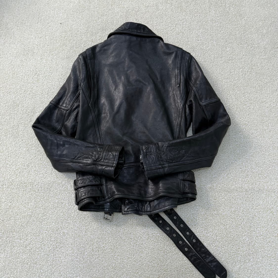 [M] 빈티지 여성 레더 라이더 자켓 0105T1 상품이미지2