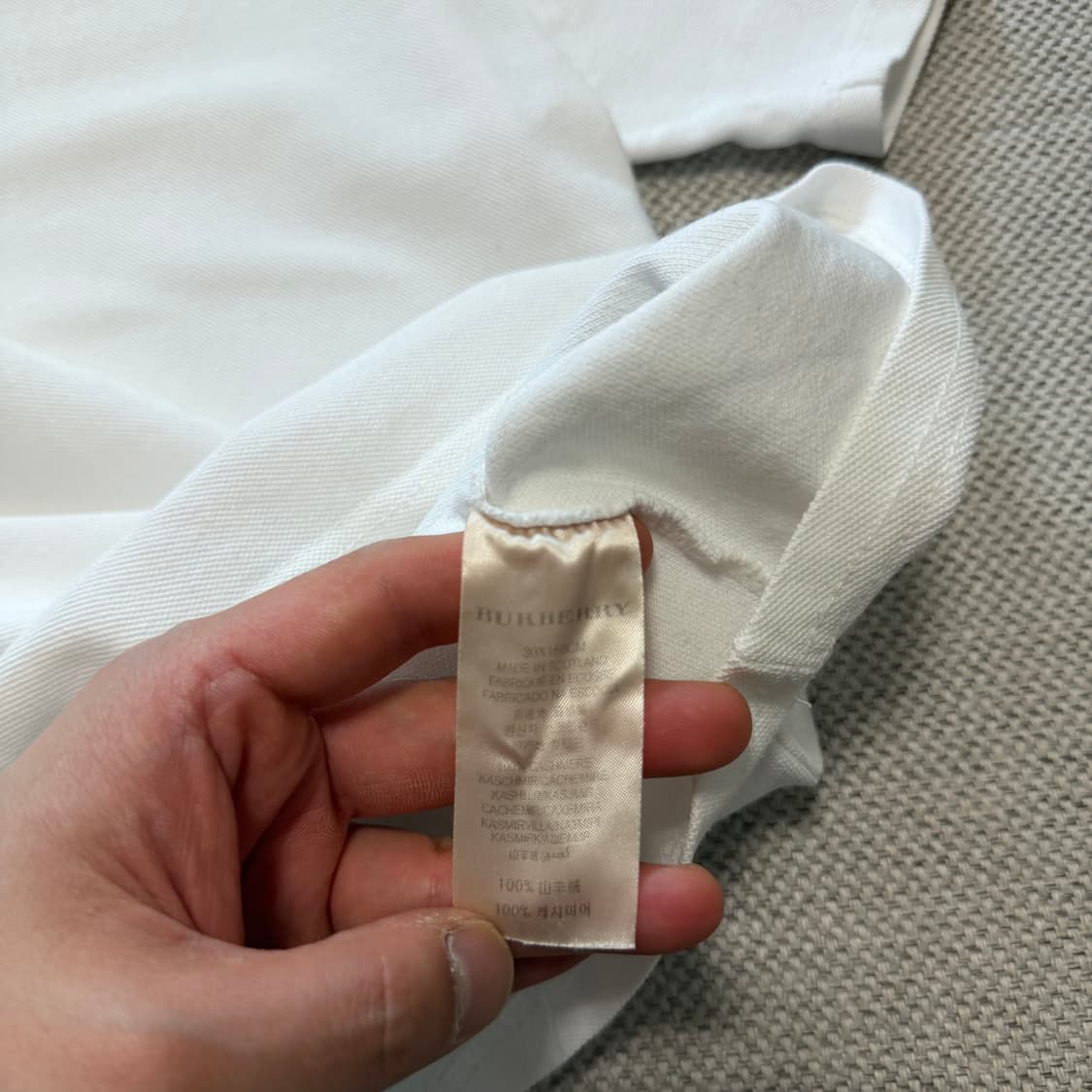 버버리 브릿 빈티지 반팔 카라티 상품이미지3