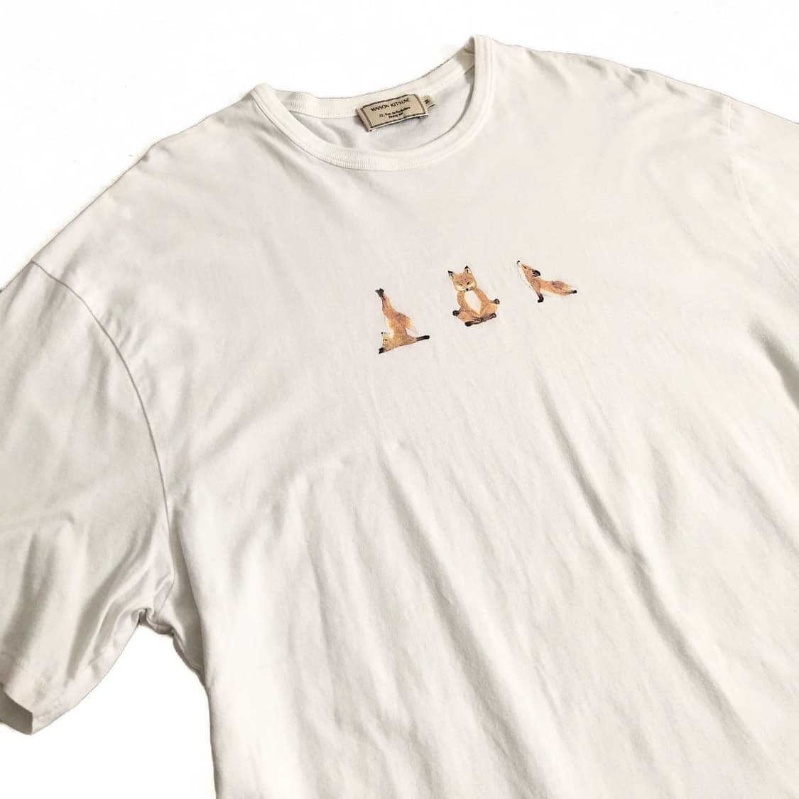 (L) MAISON KITSUNE 메종키츠네 요가키츠네 티셔츠 상품이미지3