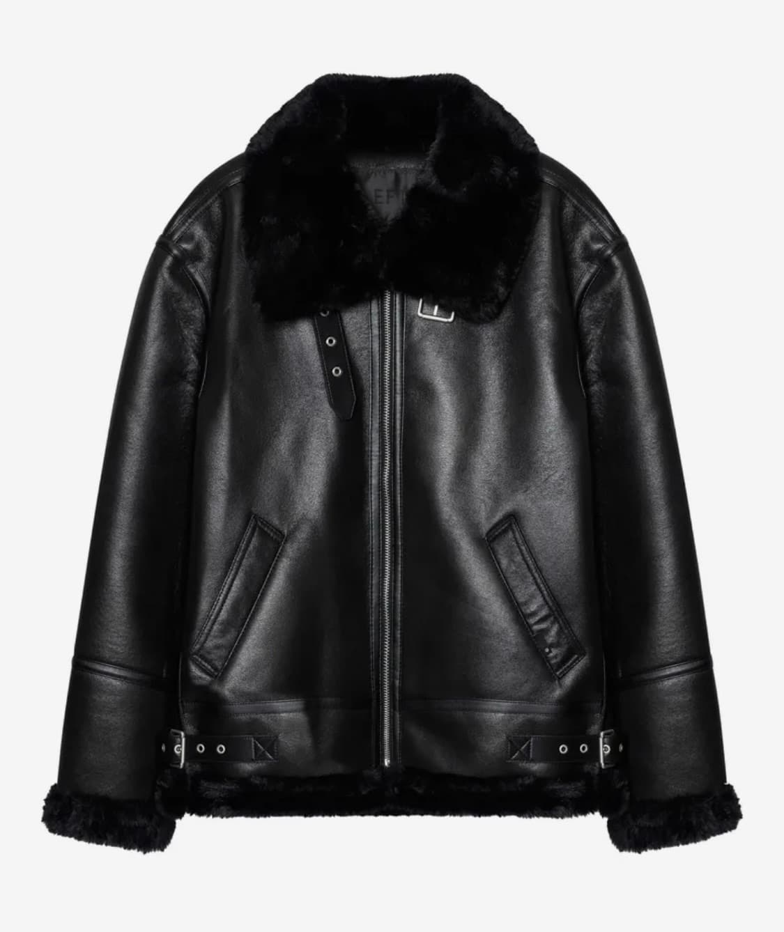 레프트서울 에비에이터 B-3 무스탕 (블랙) xs 상품이미지1