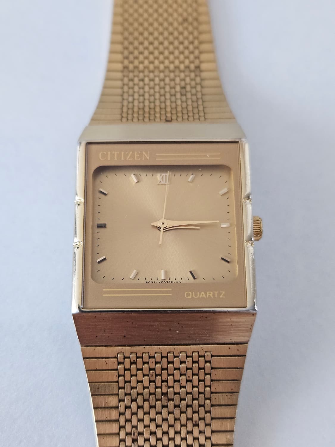 빈티지 시티즌 사각 금장 쿼츠 시계 상품이미지2