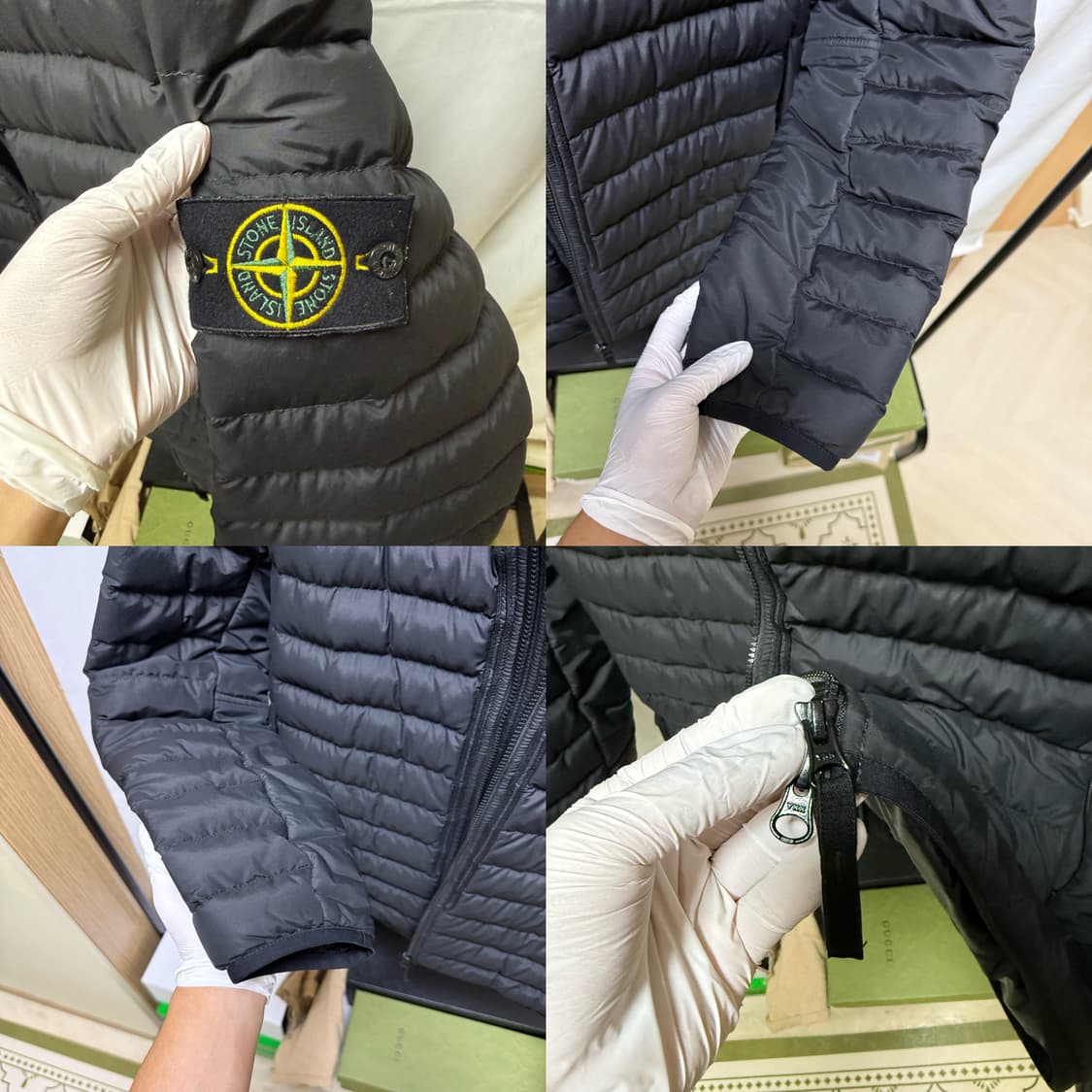 스톤아일랜드 42725 R-나일론 텔라 후드 블루종 경량패딩 상품이미지4