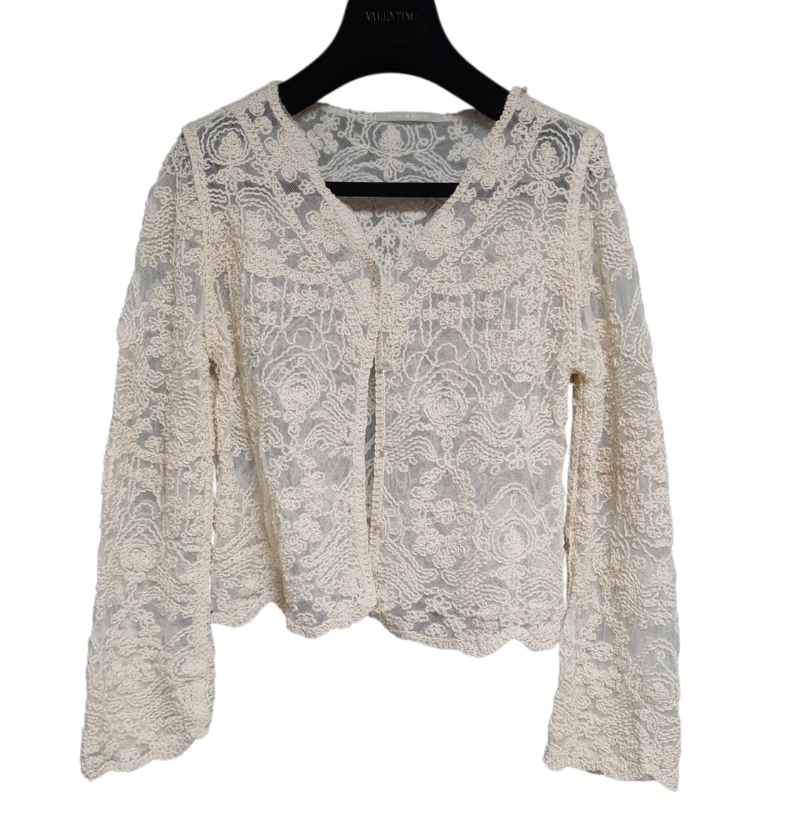 러브앤쇼  에스닉 자수 망사 시스루 버튼가디건 s or s~m 상품이미지1