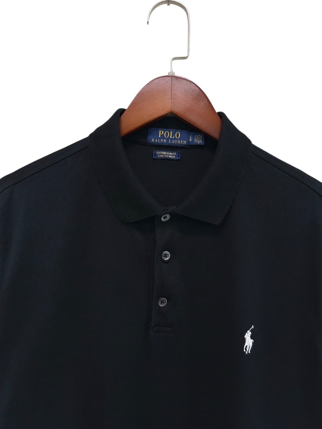 폴로 반팔 매쉬 피케티 블랙 (L~XL) 상품이미지2
