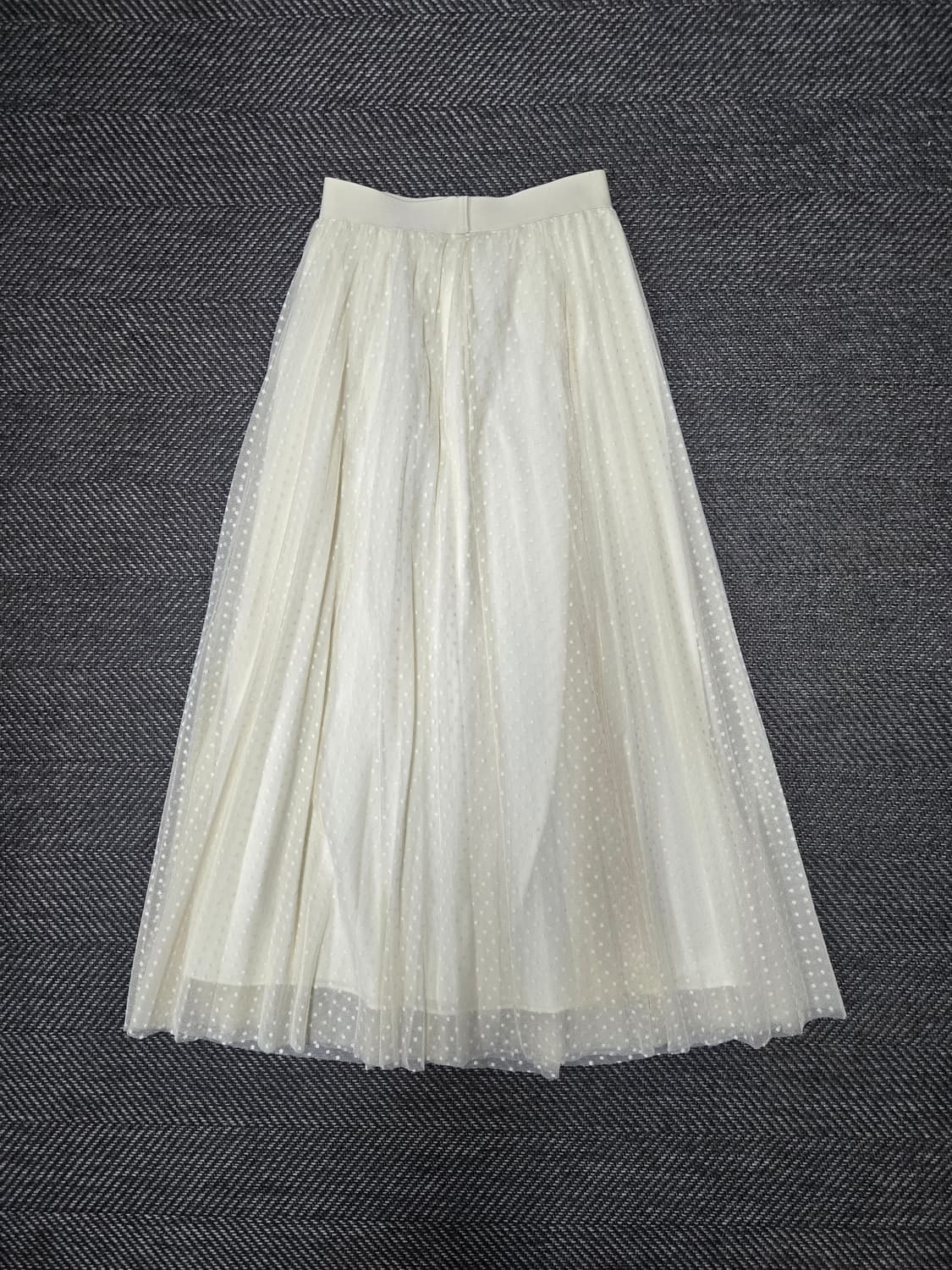 바이씨니 아이보리 롱 스커트 밴딩치마 상품이미지2