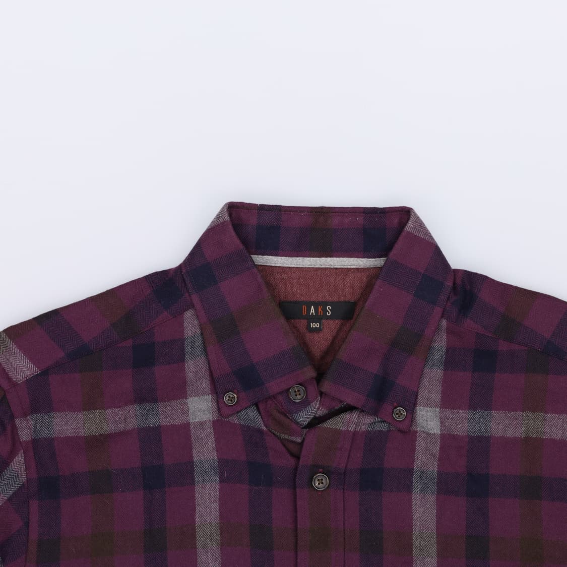 [100] 닥스 퍼플 체크 셔츠 남방 0108J 상품이미지4