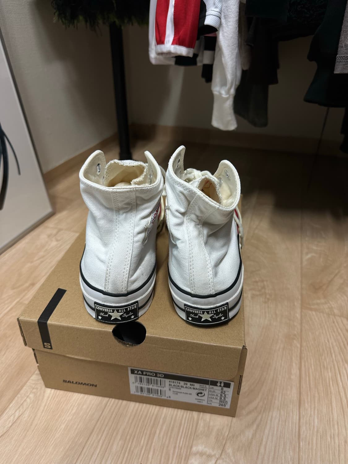 (255) 컨버스 x 슬램잼 콜라보 척 70 하이 리컨스트럭티드 화이트 상품이미지4