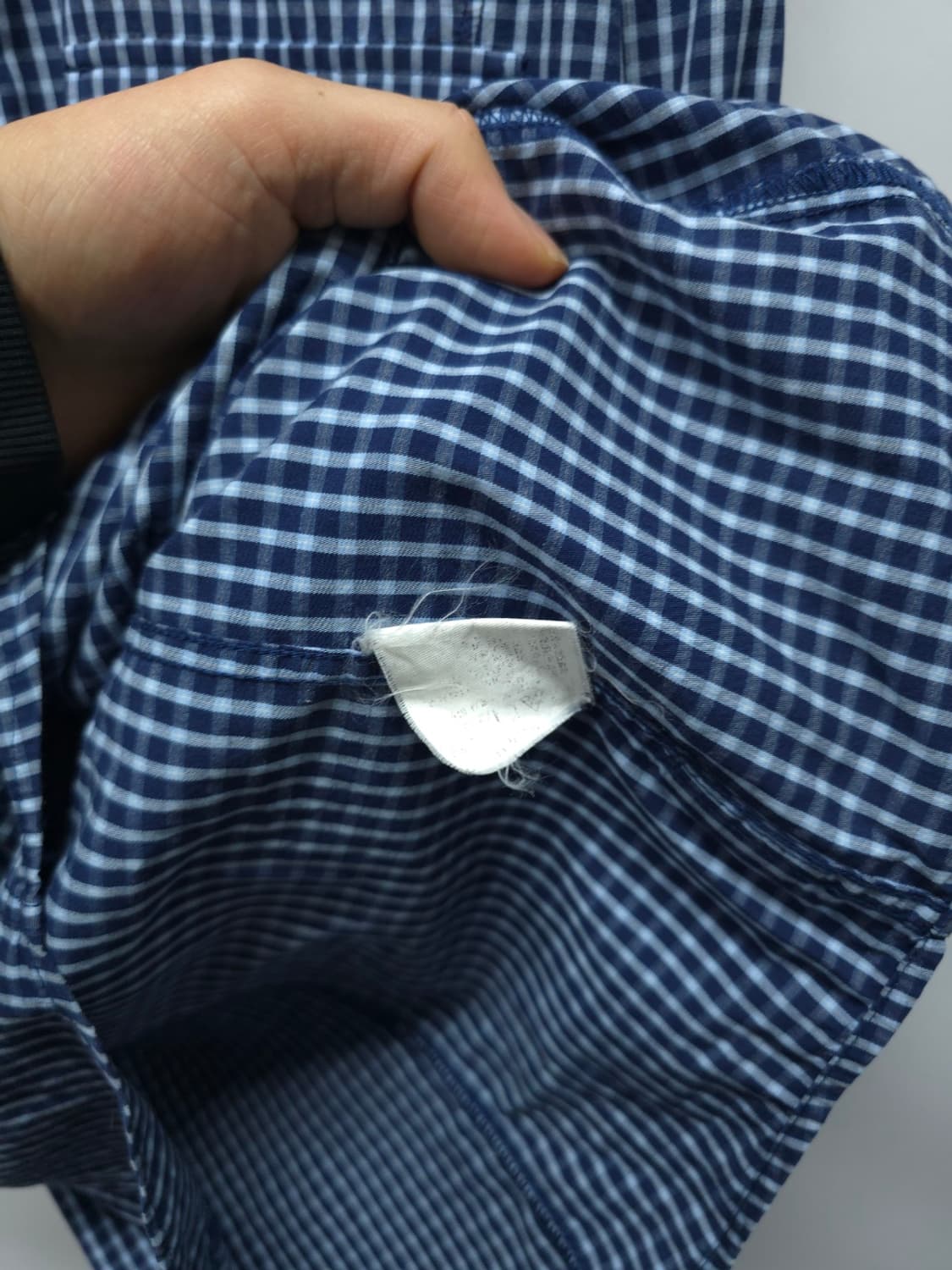 캘빈클라인 진 견장 디테일 블루 체크 셔츠 (105~110) 상품이미지8