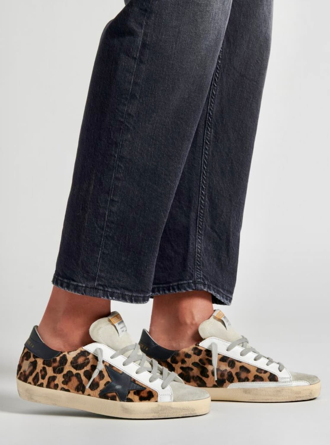골든구스 Golden Goose슈퍼스타 레오파드 송치 로우탑 37 상품이미지9
