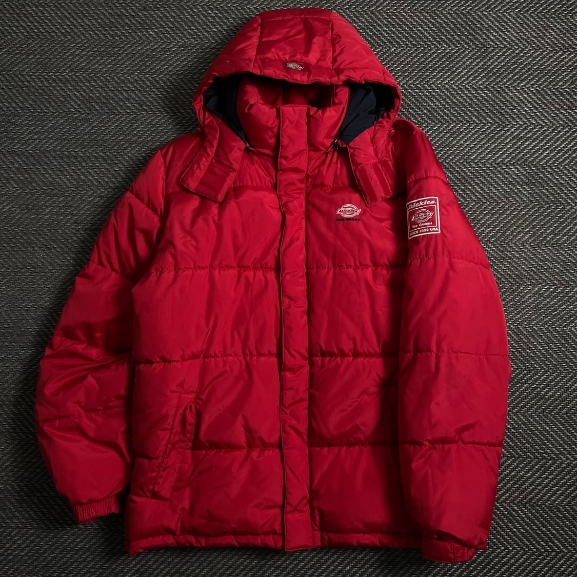 디키즈 USA 오리지날 퀼팅 경량 패딩 레드o 4495 상품이미지1