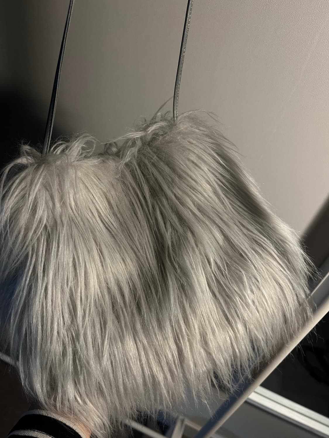 카나리 Kanari 실버 미니 퍼 백 상품이미지2