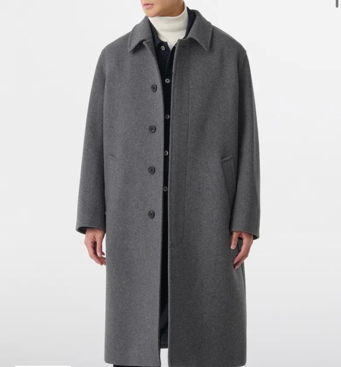 무신사 스탠다드 데일리 발마칸 코트(미디엄 그레이, M) 상품이미지1