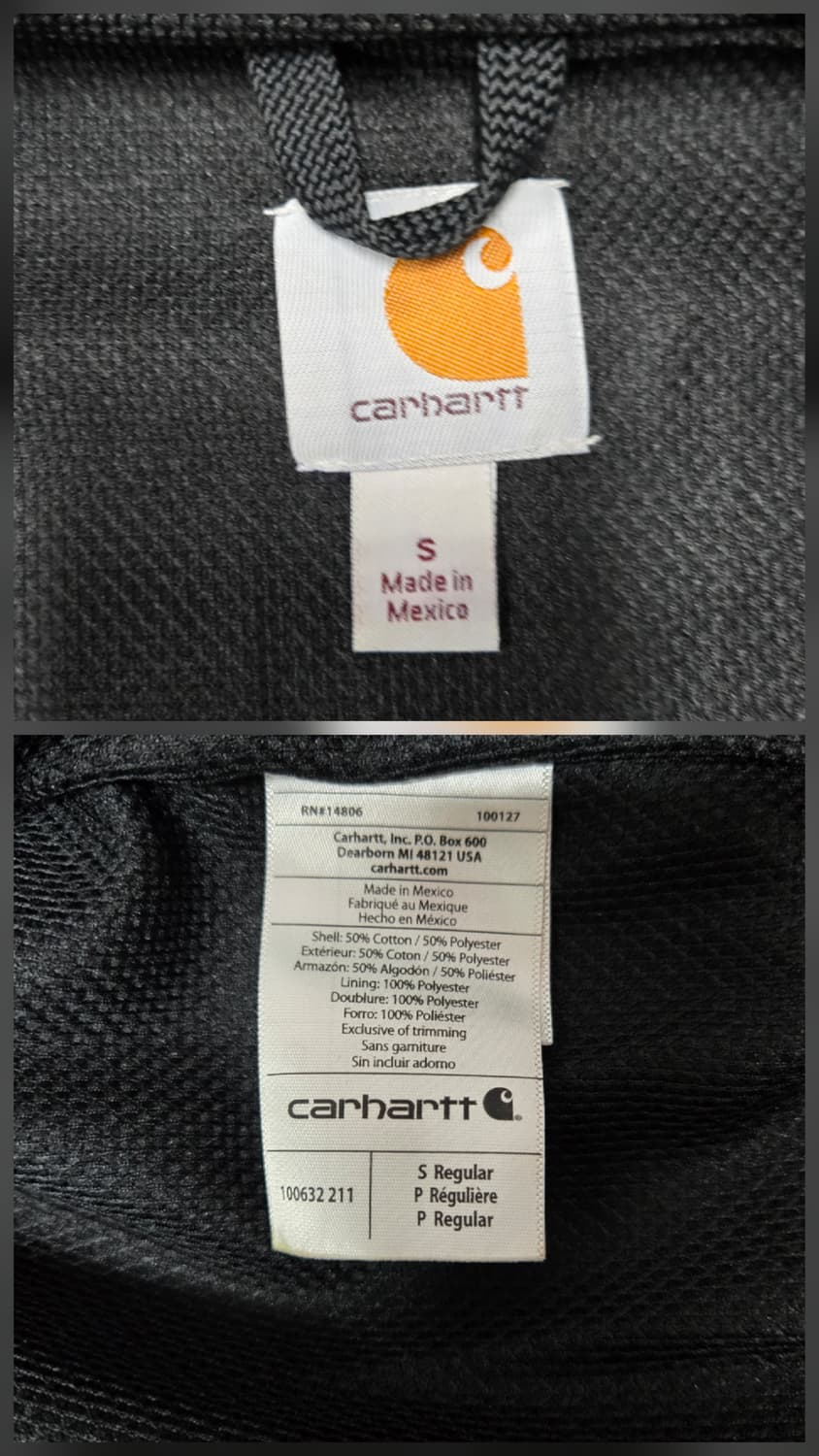 칼하트 공용 브라운 후드 집업 상품이미지10