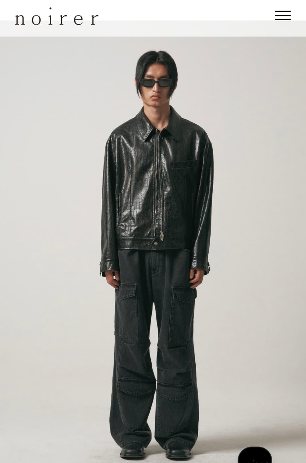 Noier 크랙 레더 자켓 상품이미지7