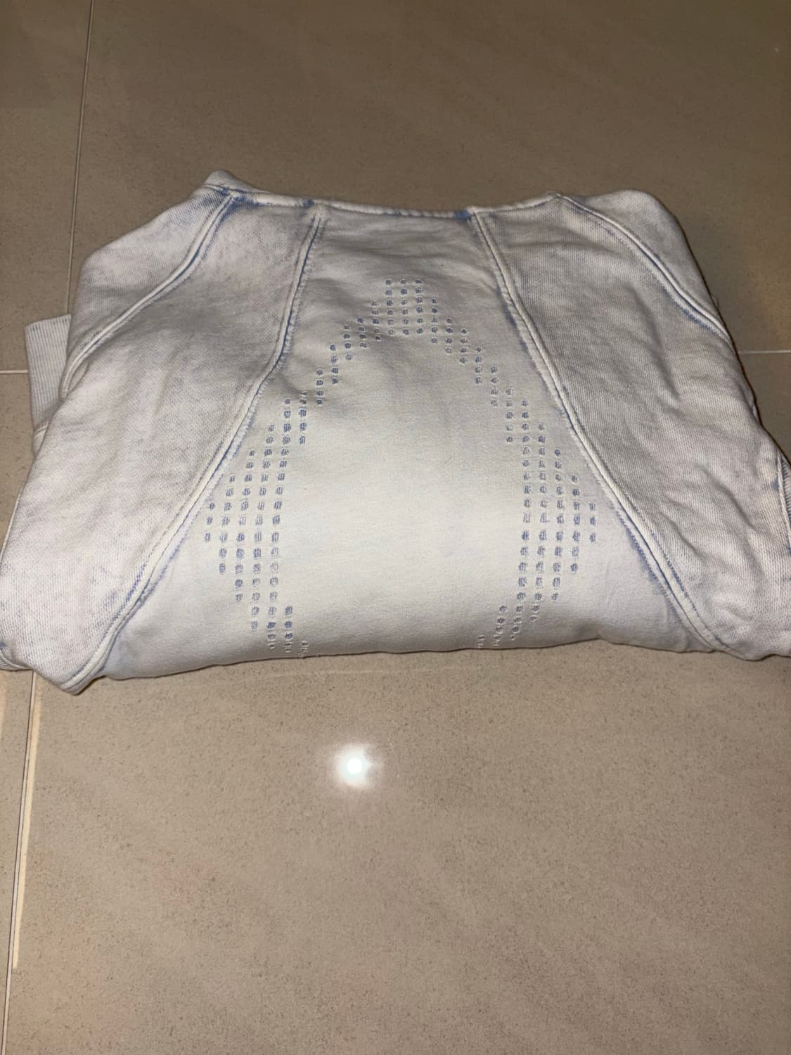 RHOMBUS PUNCHING HOODIE ZIP-UP_BLEACHED 상품이미지2