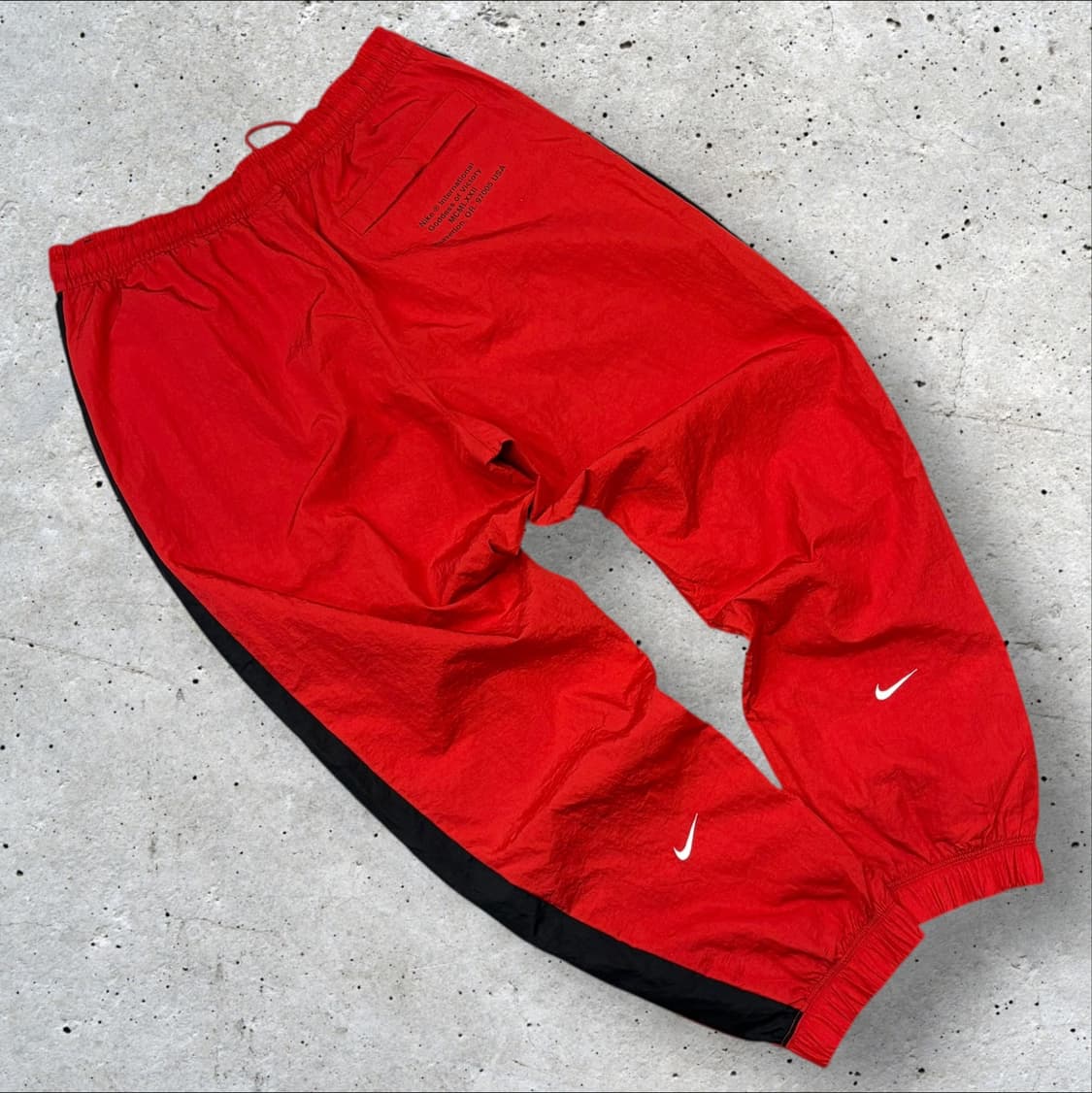 [L] 나이키 나일론 더블 스우시 트랙 팬츠 B865 상품이미지2