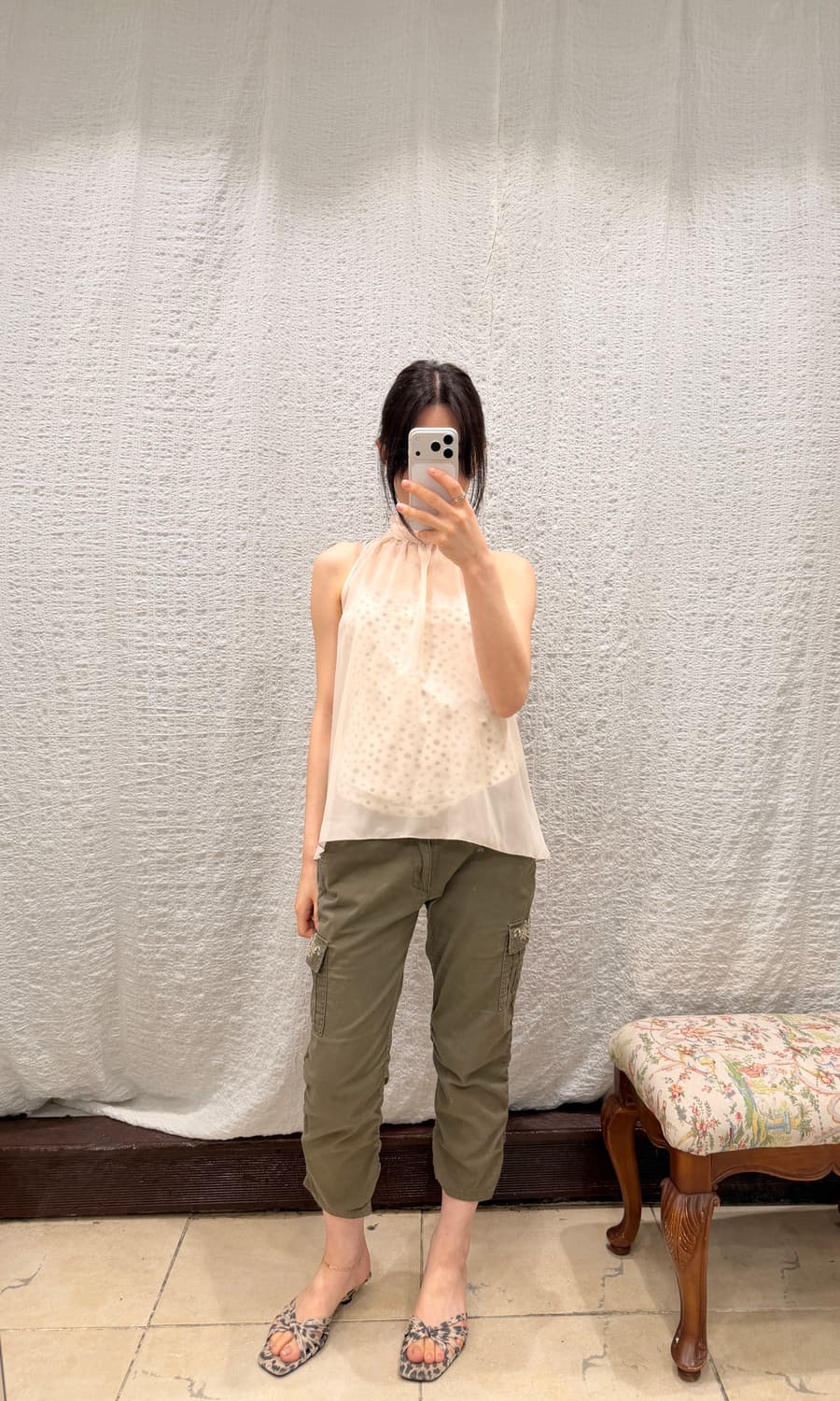 blush ribbon blouse 상품이미지3
