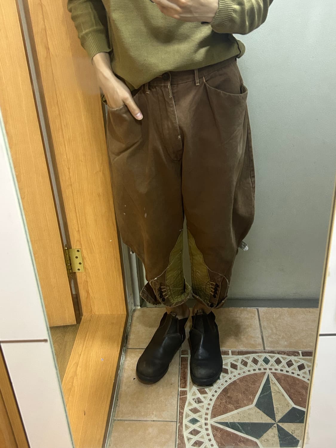 (급처) 캐피탈 조퍼스 브라운 팬츠 상품이미지1