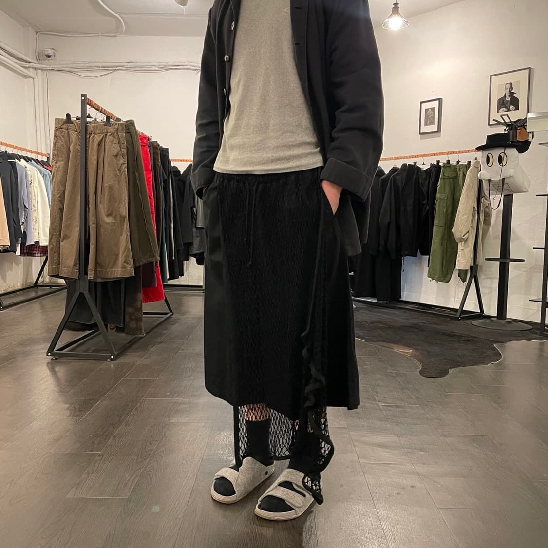 요지야마모토 레이어드 하카마 팬츠 상품이미지4