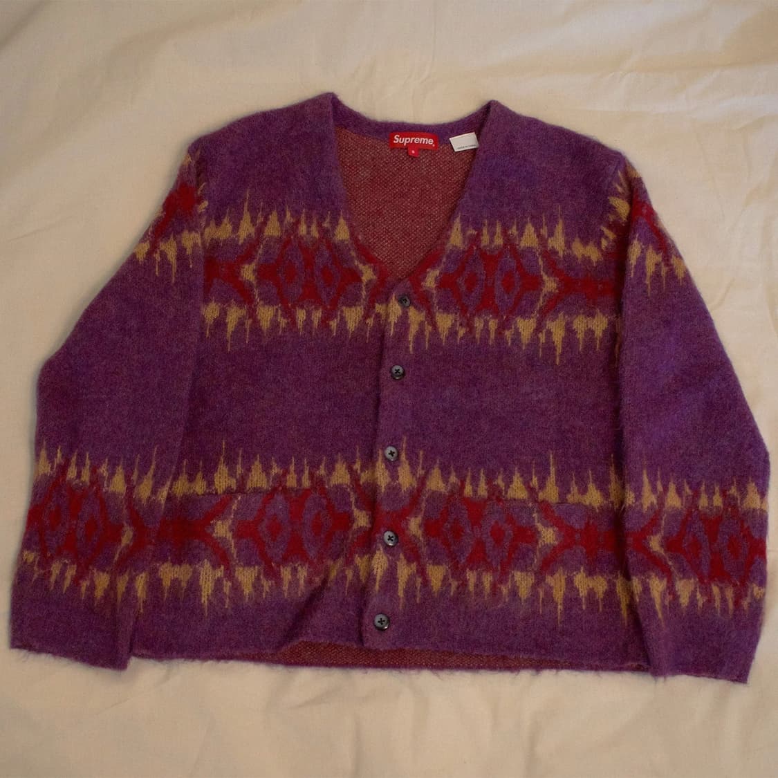 슈프림 앱스트랙트 스트라이프 가디건 상품이미지1