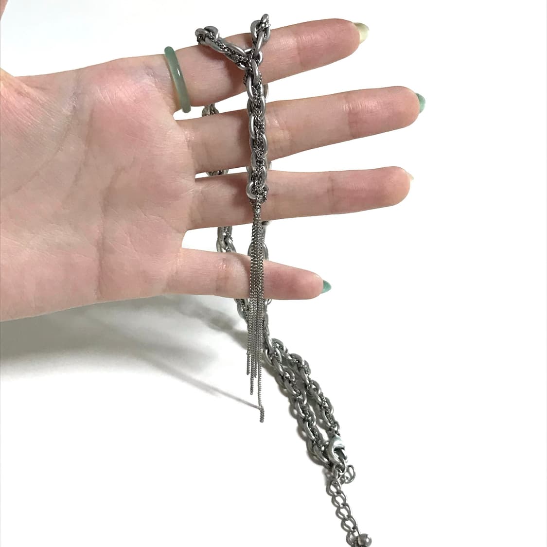 일본 빈티지 드롭 체인 목걸이 락시크 고스 로리 펑크 갸루 그런지 로걀 상품이미지3
