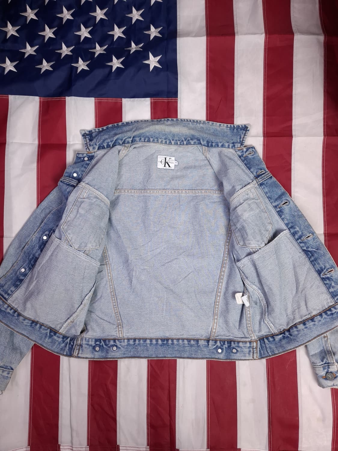 오리지날 80's 미국제조 CK 캘빈클라인 데님 트러커자켓 상품이미지9