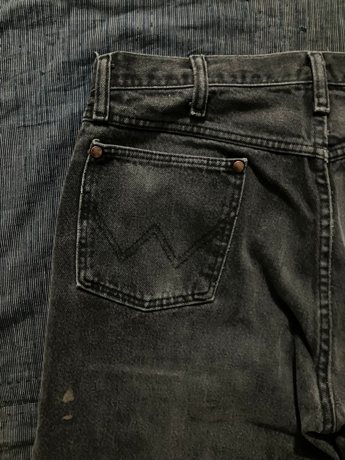 🇺🇸 90s USA 빈티지 랭글러 13MWZWK 블랙 데님 팬츠 상품이미지7