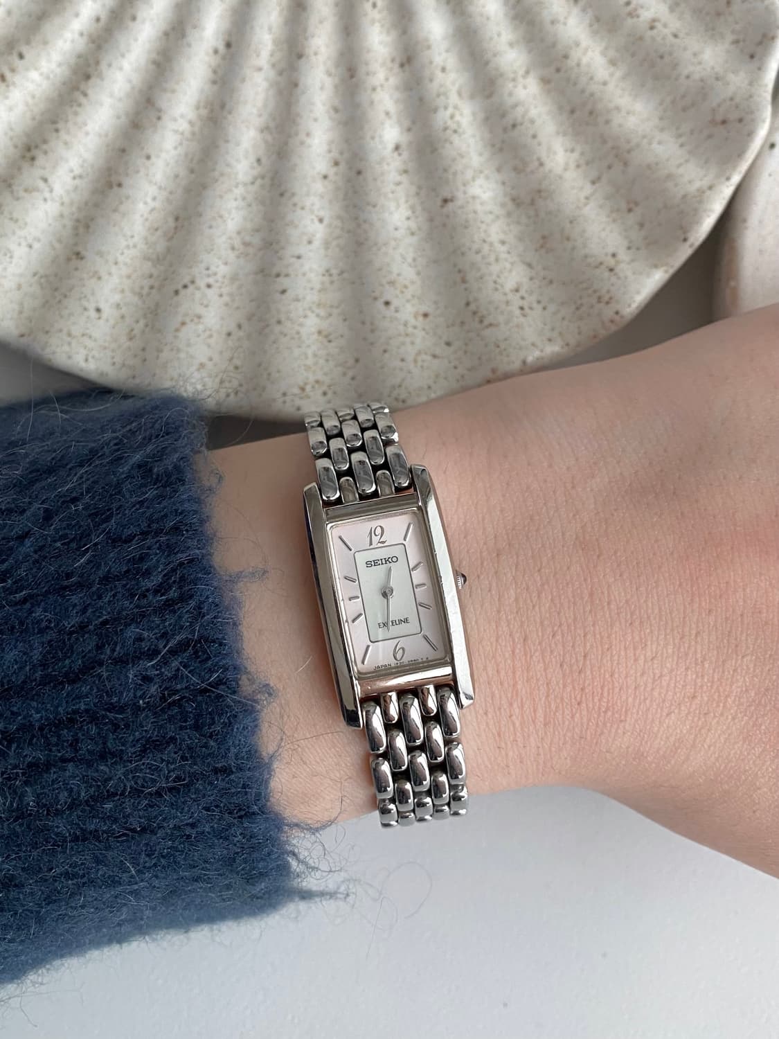 Seiko 세이코 exceline 엑셀린 스퀘어 쿼츠 핑크 상품이미지8