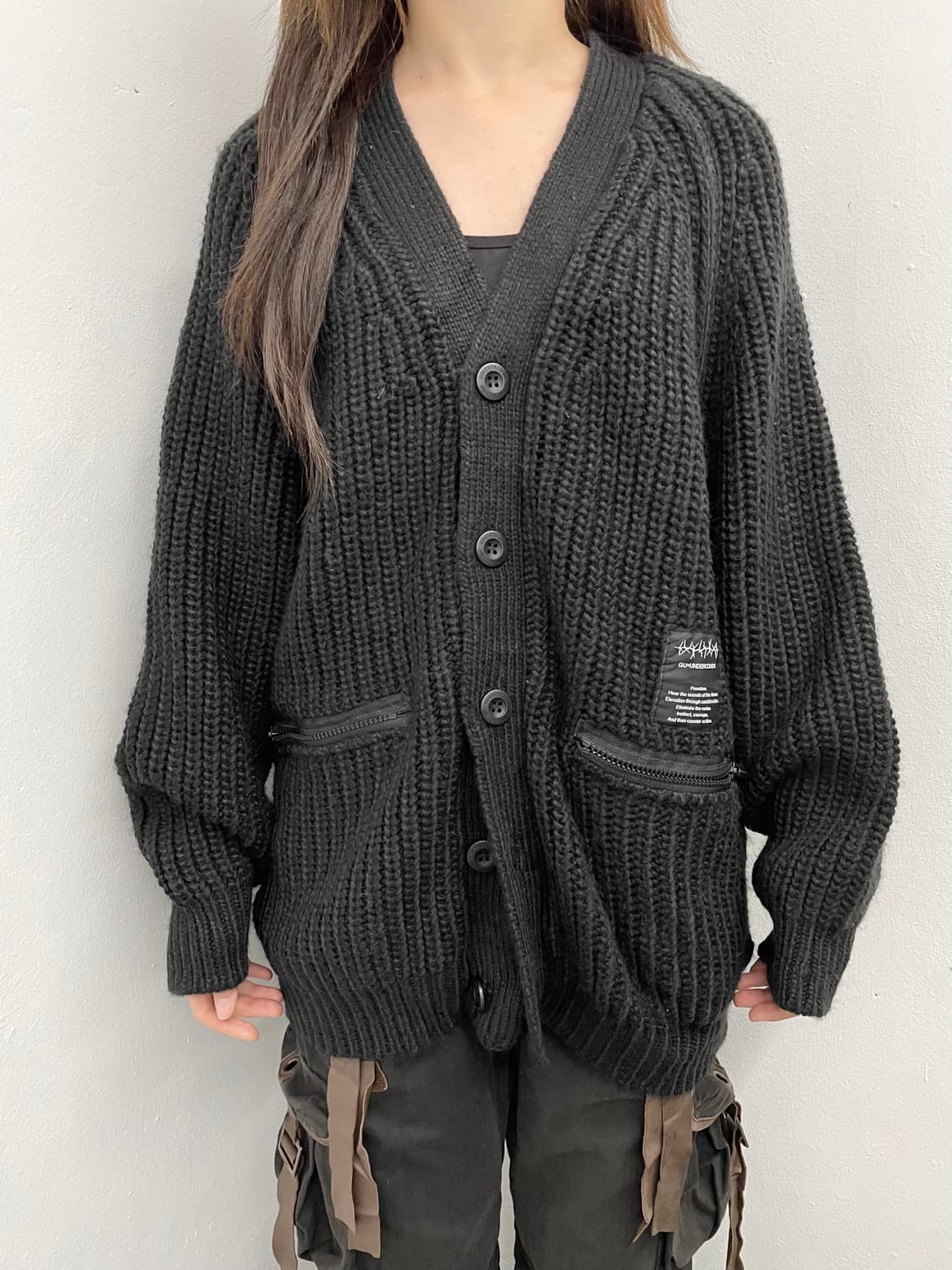 GUxUNDERCOVER 버튼 포켓 가디건 상품이미지1