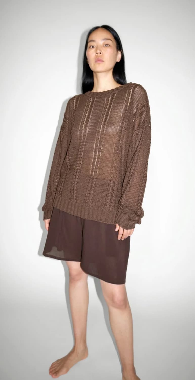 linen cable knit 상품이미지1