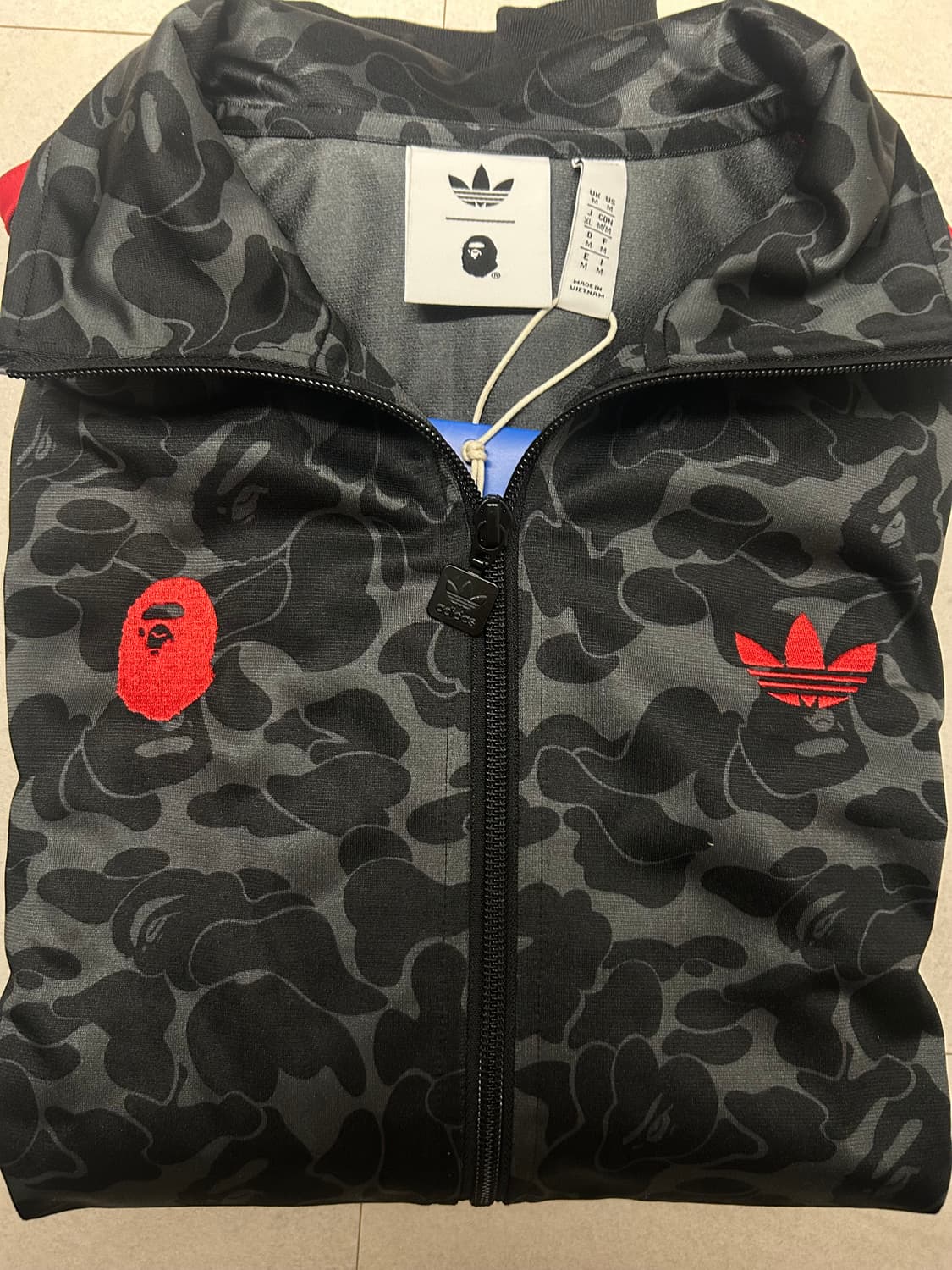 베이프 아디다스 져지 블랙 상품이미지2