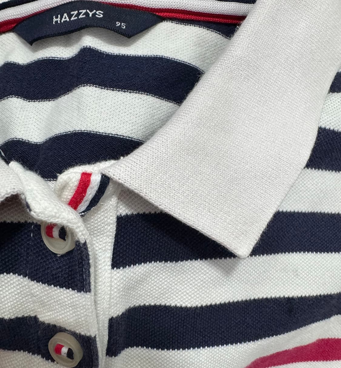 hazzys 헤지스 반팔 카라 원피스 스트라이프 상품이미지8