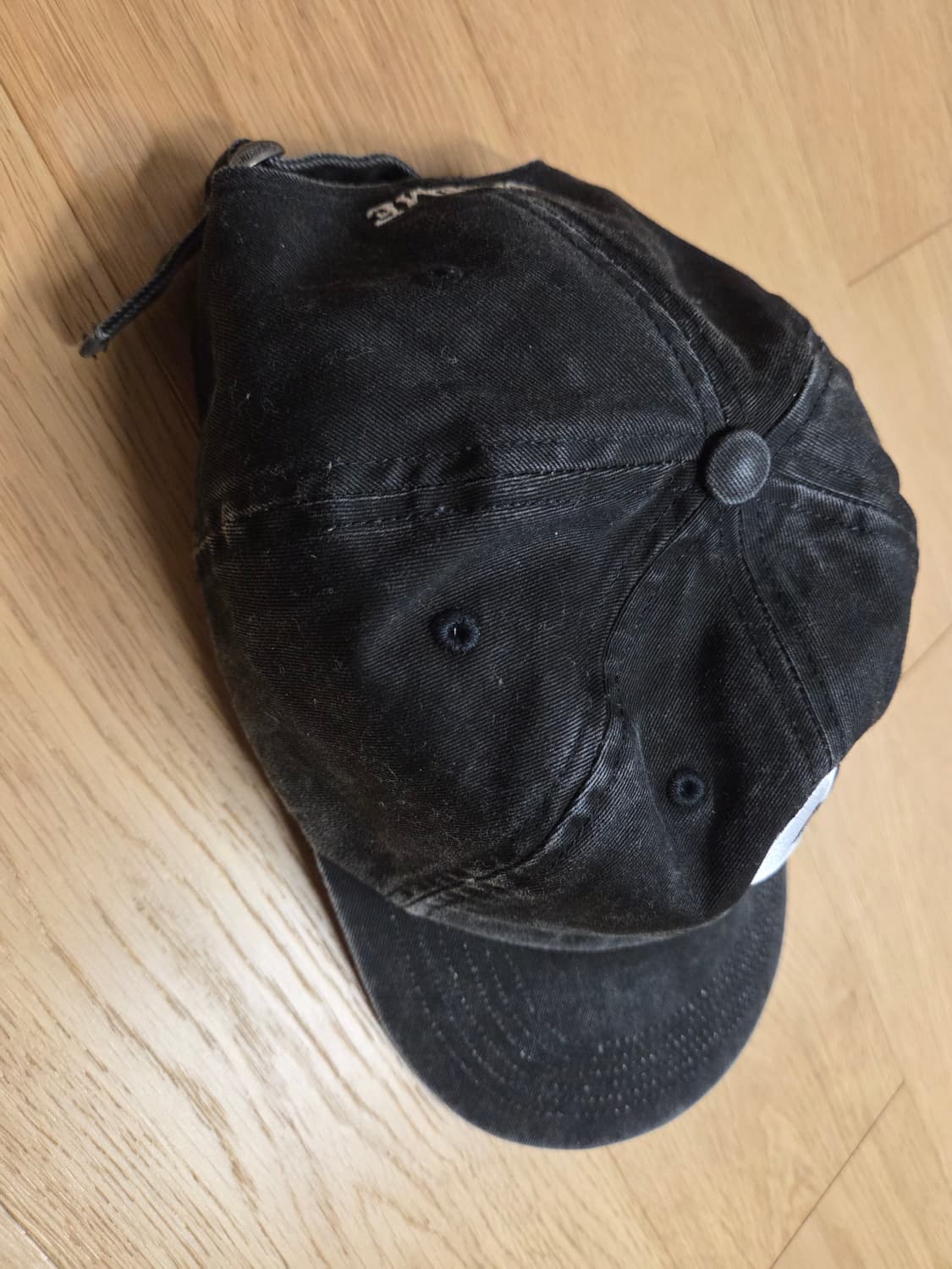 슈프림 피그먼트 코티드 S 로고 6-패널 블랙 - 25SS 상품이미지4