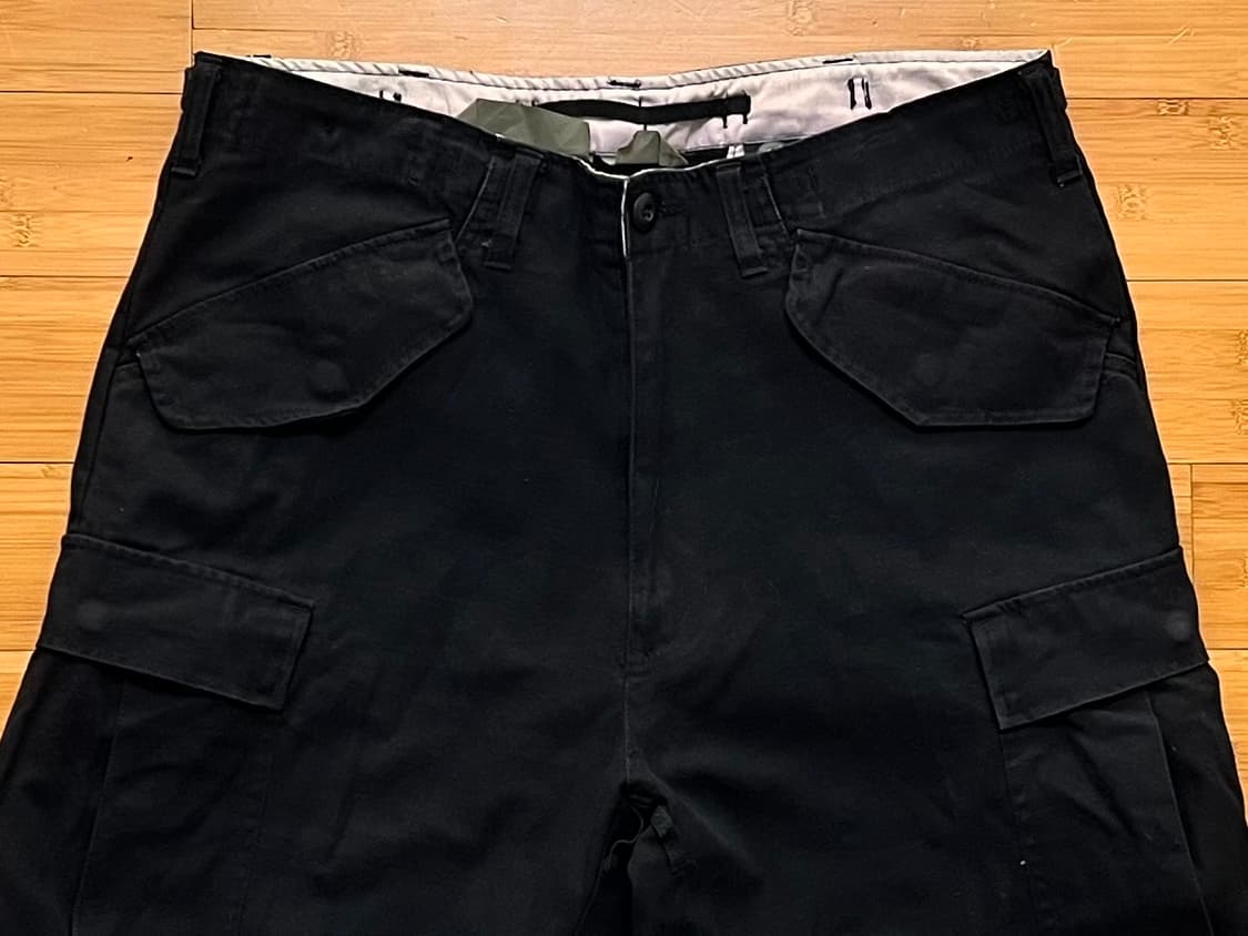 밀리터리 블랙 카고팬츠 W31 상품이미지3