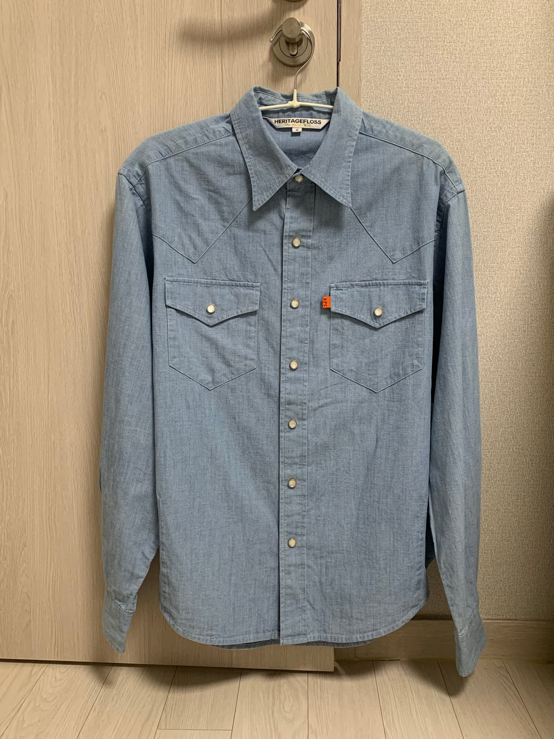 헤리티지플로스 샴브레이 웨스턴셔츠  상품이미지1