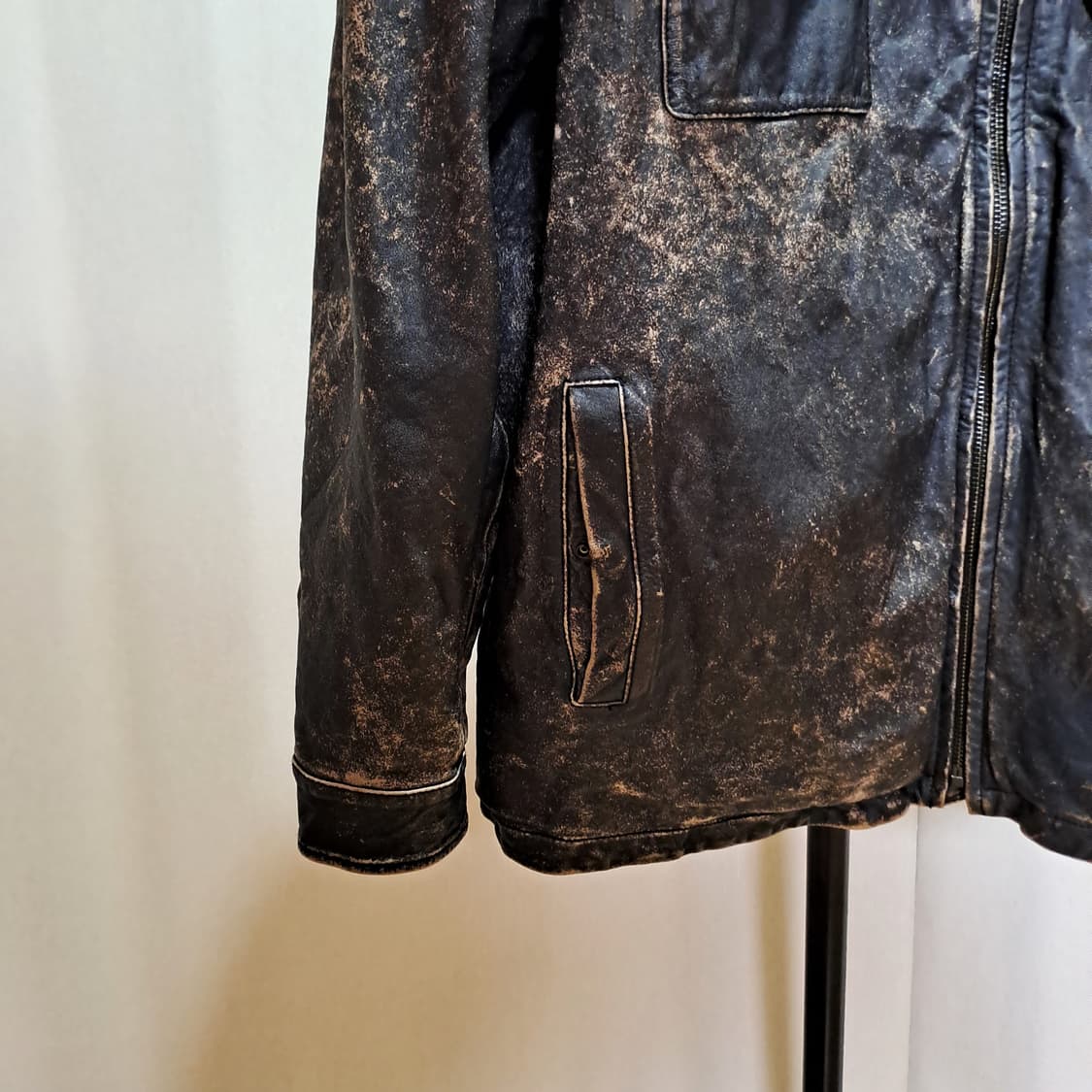 (새제품) 시리즈 빈티지 가죽자켓 110 B13 상품이미지4