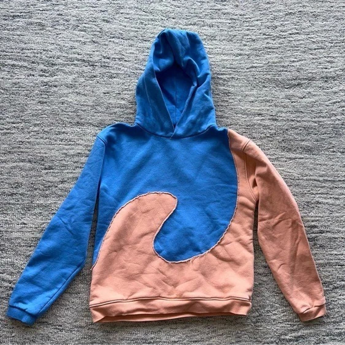 ERL 이알엘 스와이프 플리스 후디 블루 오렌지 상품이미지1