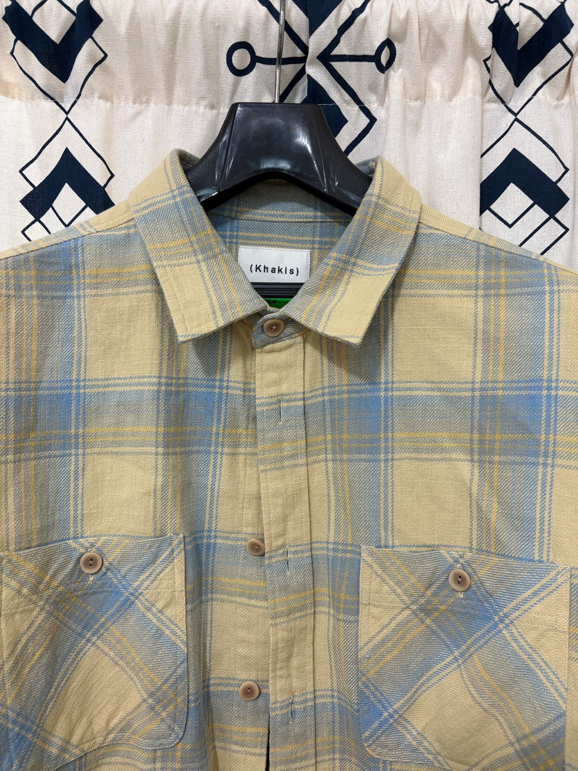 카키스 / 트러거 플래드 셔츠 크림 Trucker Plaid Shirt  상품이미지5