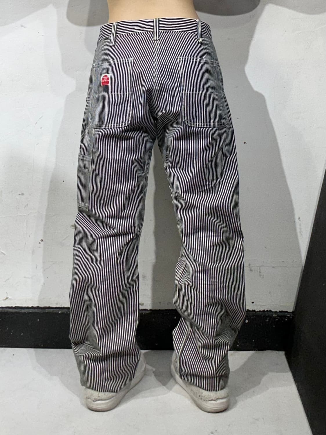 빈티지 Made in japan 블랙 히코리 와이드 워크 팬츠 30 상품이미지3